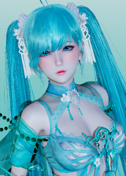 《AI少女》綠色雙馬尾嬌羞純情小姐姐MOD
