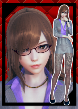 《AI少女》褐色長發灰色制服大長腿女教師MOD