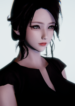 《AI少女》黑色短袖美婦人MOD