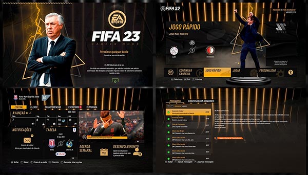 《FIFA 22》酷爽藍、炙熱紅、優雅金主題美化補丁