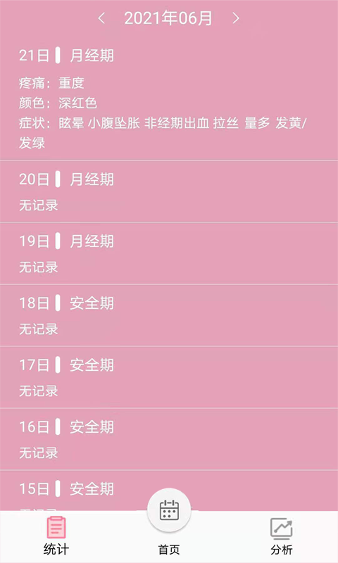 起引例假記錄