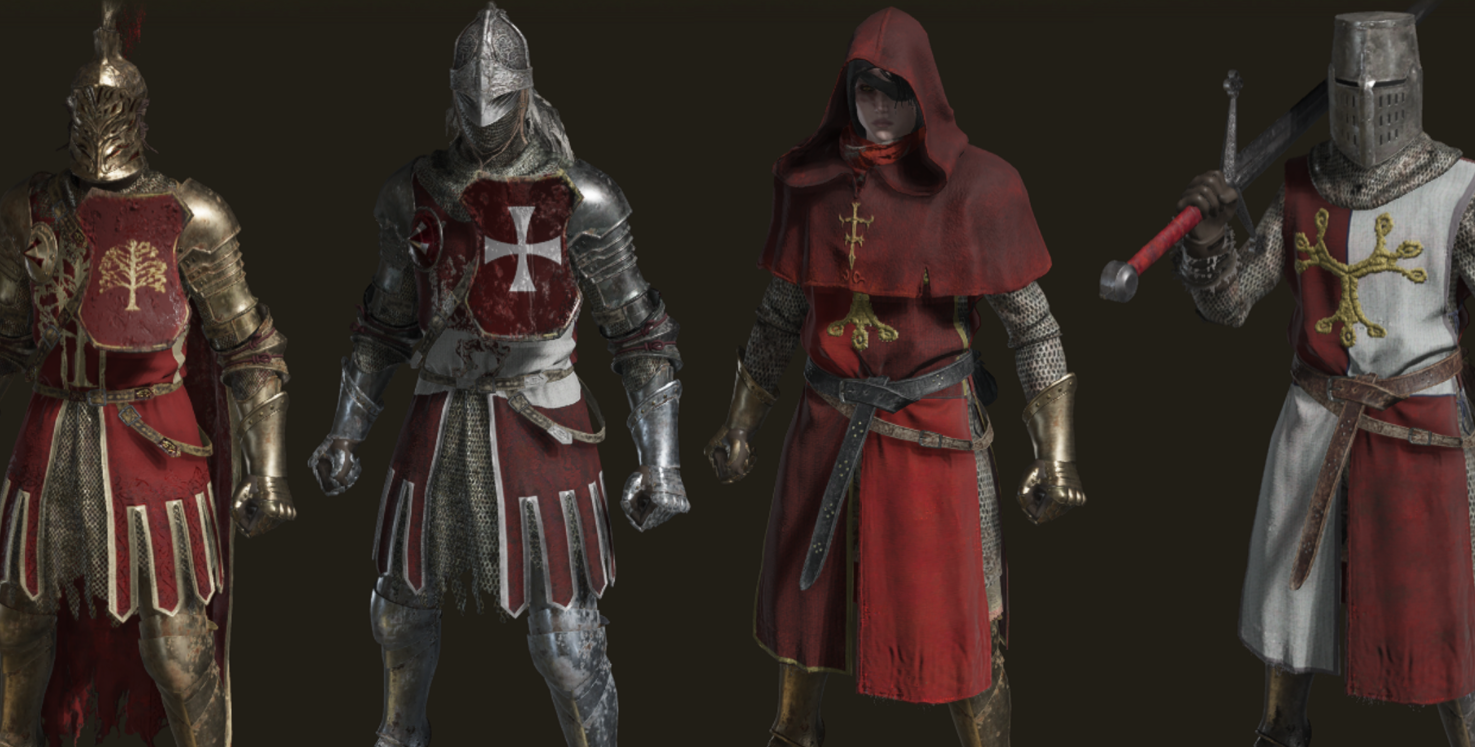 《艾爾登法環》中世紀騎士風格裝備包MOD