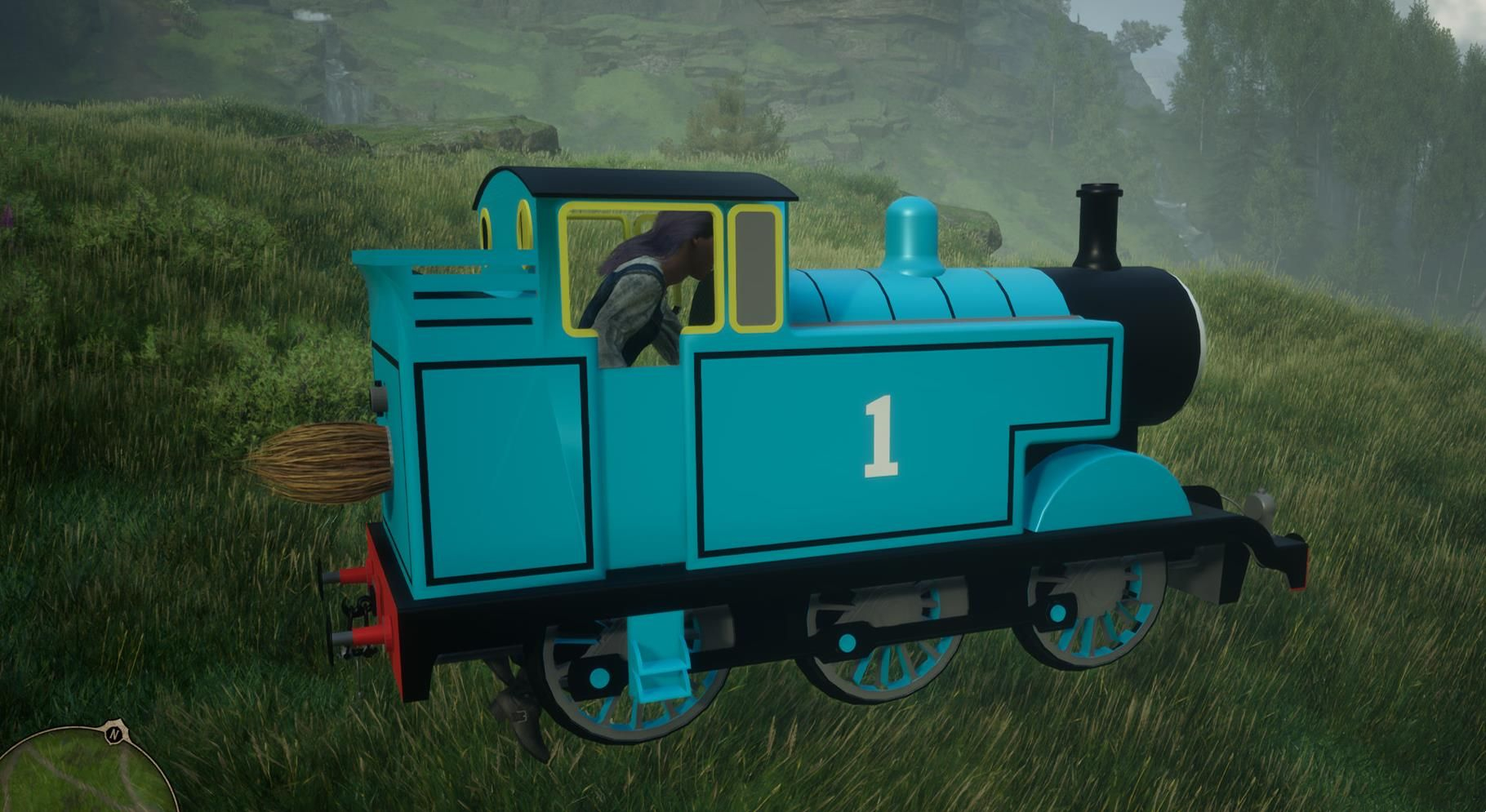 《霍格沃茨之遺》托馬斯火車替換飛天掃帚MOD