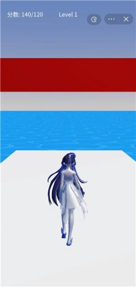 女孩欢乐向前冲