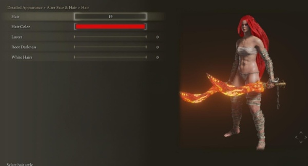 《艾爾登法環(huán)》自定義顏色物理長發(fā)發(fā)型MOD