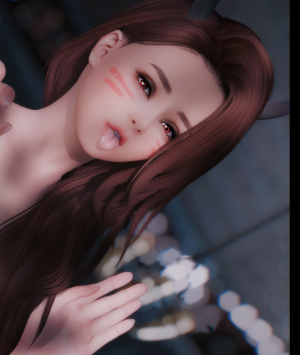 《上古卷軸5：天際重制版》鉆石般高亮的女體皮膚MOD