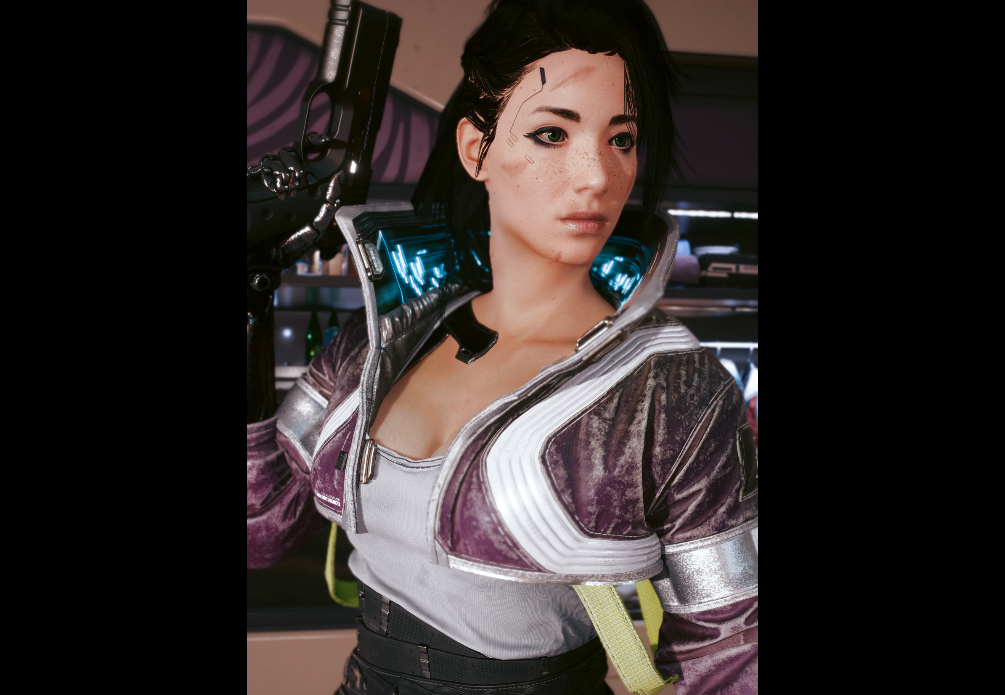 《賽博朋克2077》邊緣行者大衛夾克女款MOD