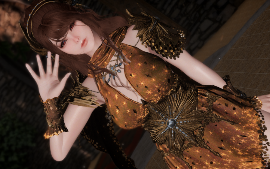 《上古卷軸5：天際重制版》CBBE黑沙馬羅德之星服裝MOD