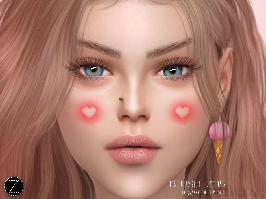 《模擬人生4》迷你愛心臉部涂裝MOD