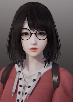 《AI少女》文靜紅衣眼鏡娘MOD
