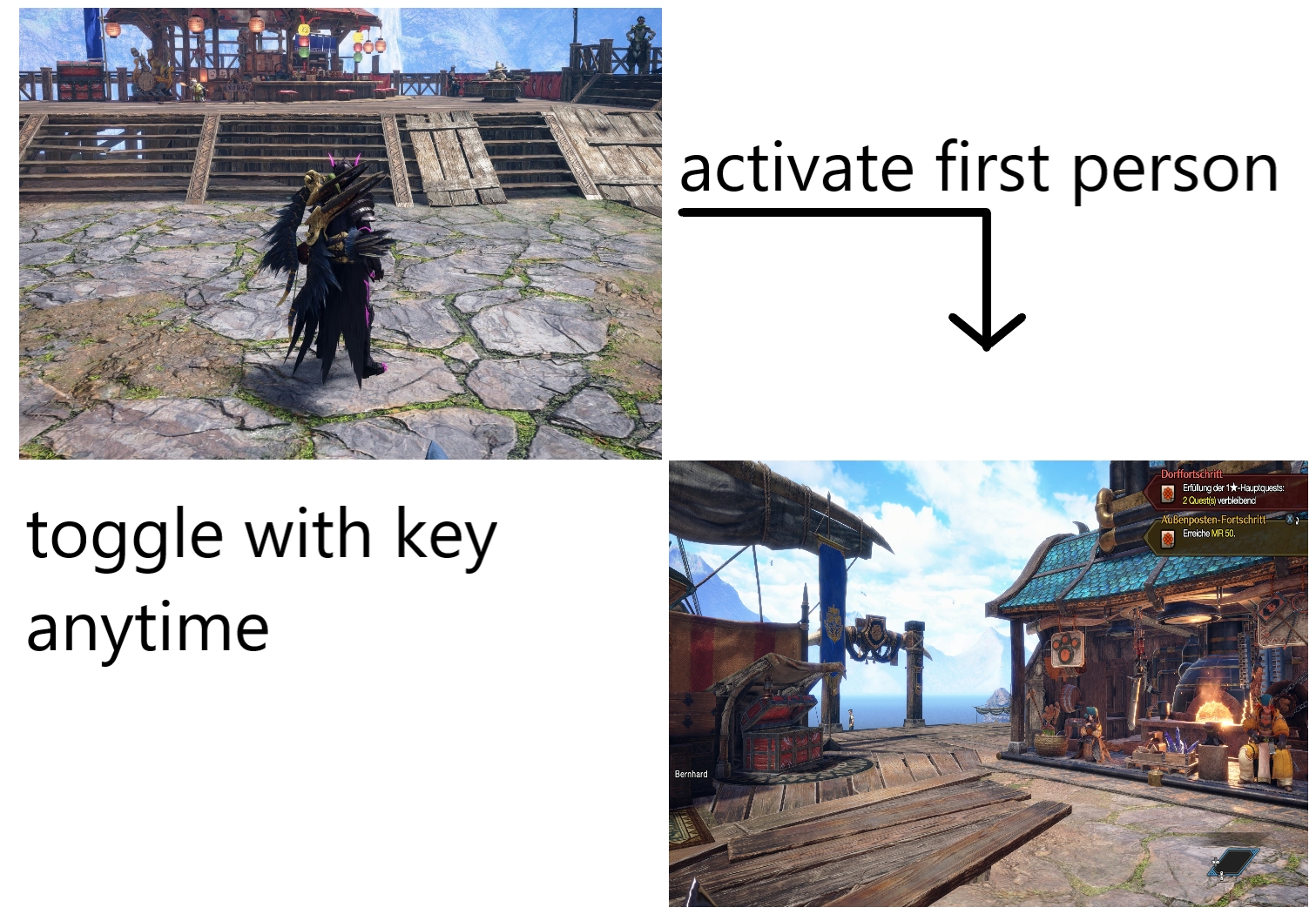 《怪物獵人：崛起》第一人稱模式MOD