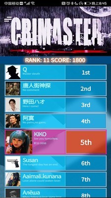 偵探排行榜