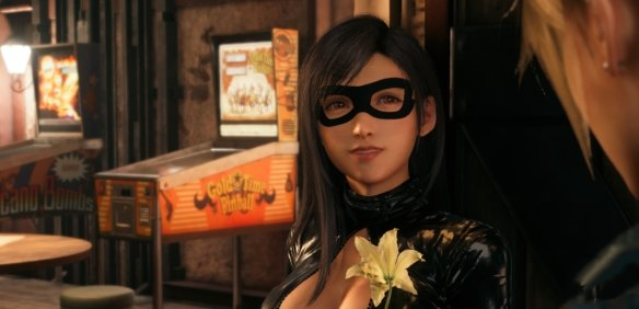 《最終幻想7：重制版》蒂法清純素顏緊身黑衣魅力特工MOD
