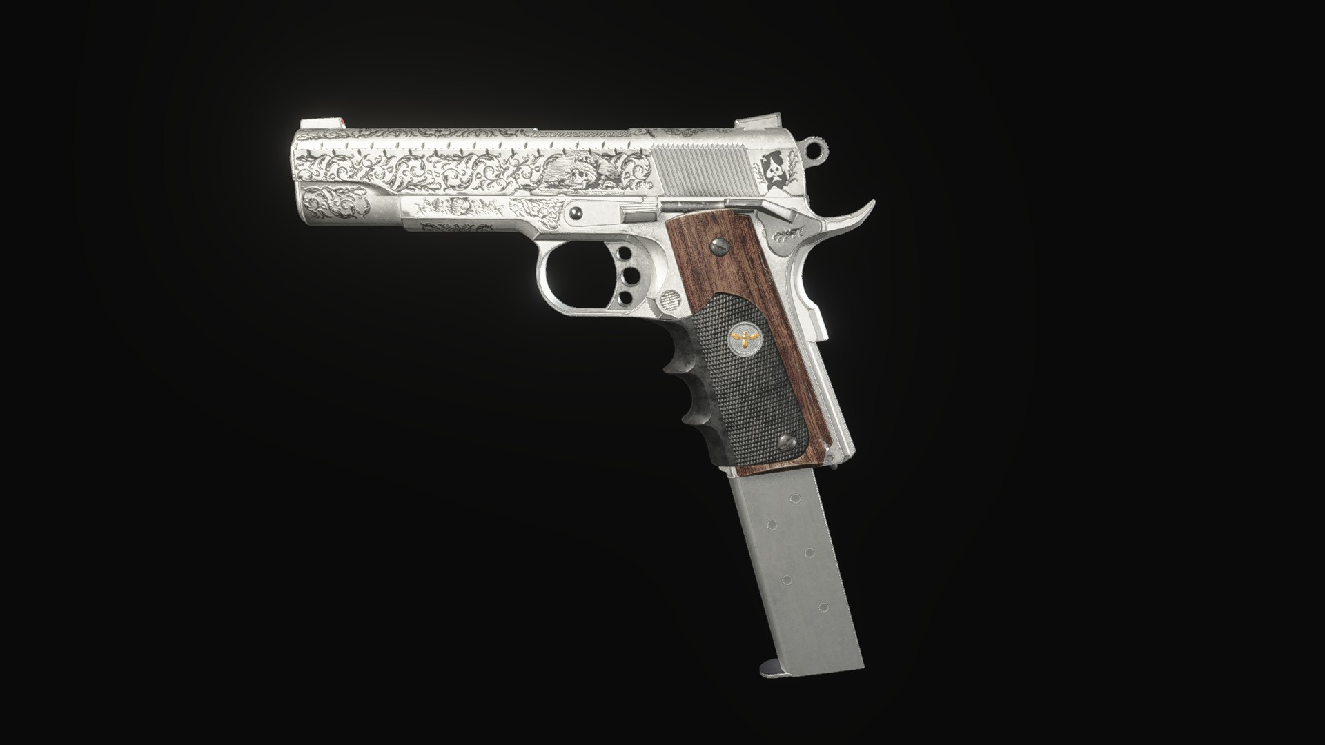 《生化危機(jī)8》鍍銀M1911手槍MOD