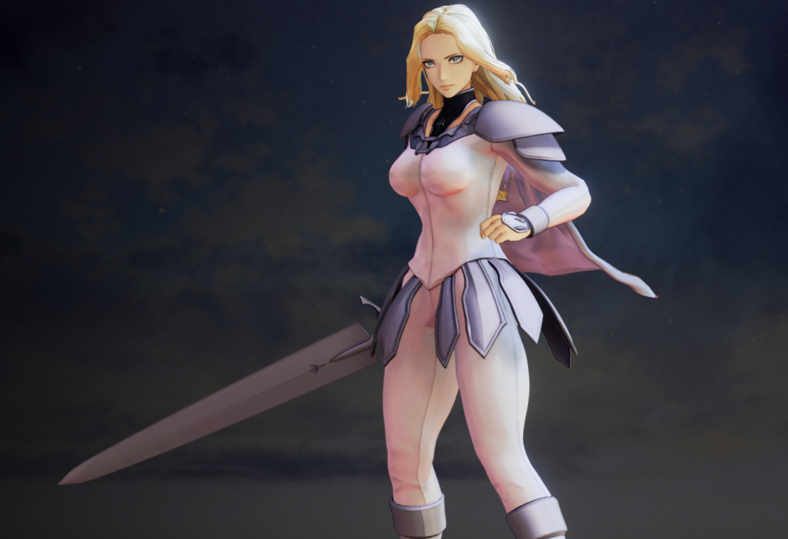 《破曉傳說》奇莎蘭漫畫大劍白色性感緊身衣MOD