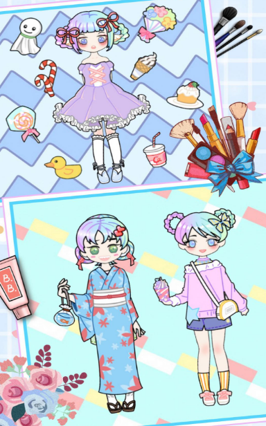童話公主少女化妝