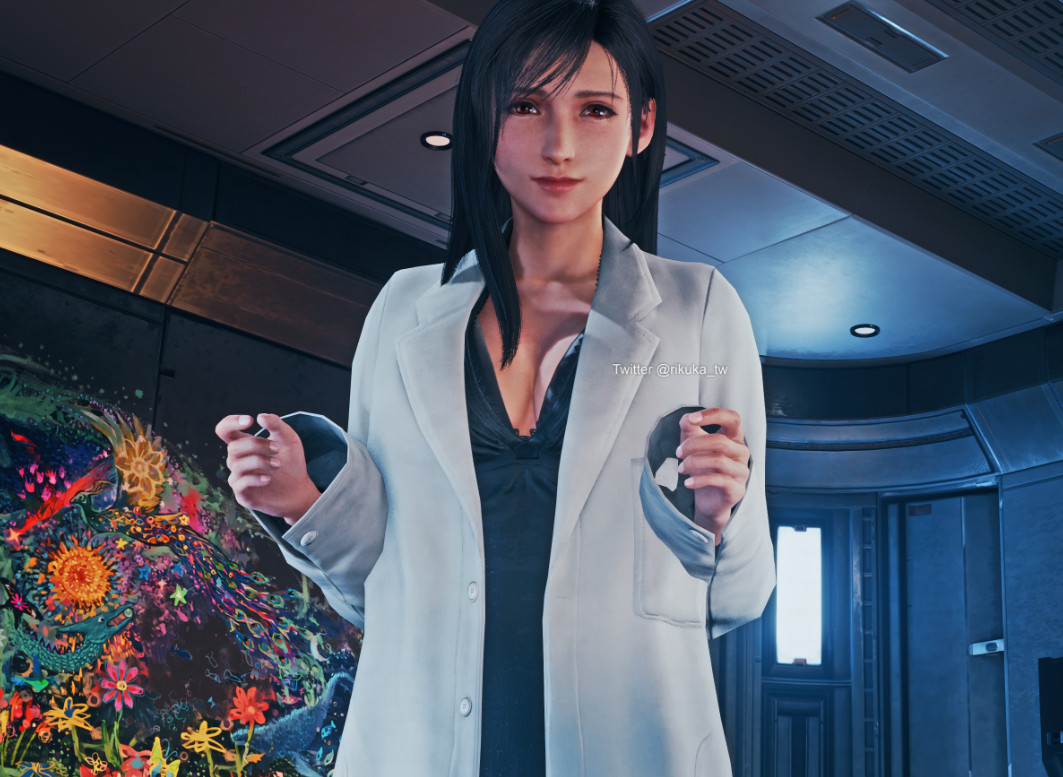 《最終幻想7：重制版》蒂法科學白大褂MOD