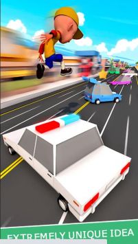 汽車跳躍沖刺