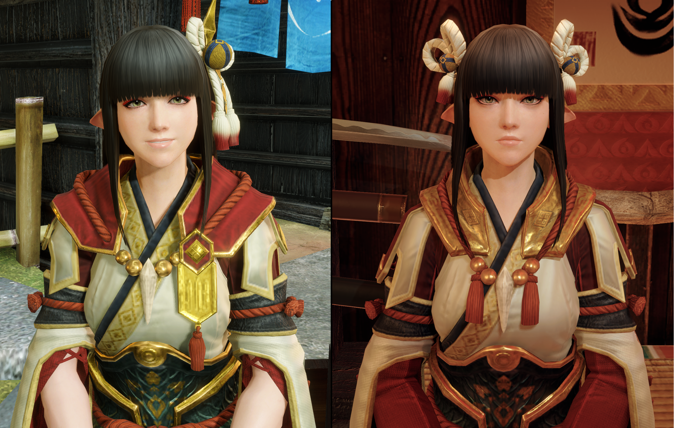 《怪物獵人：崛起》火芽水蕓紫色頭發MOD