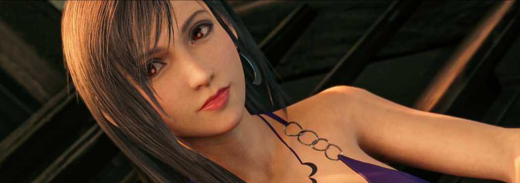 《最終幻想7：重制版》蒂法全新的美艷紫色禮服MOD