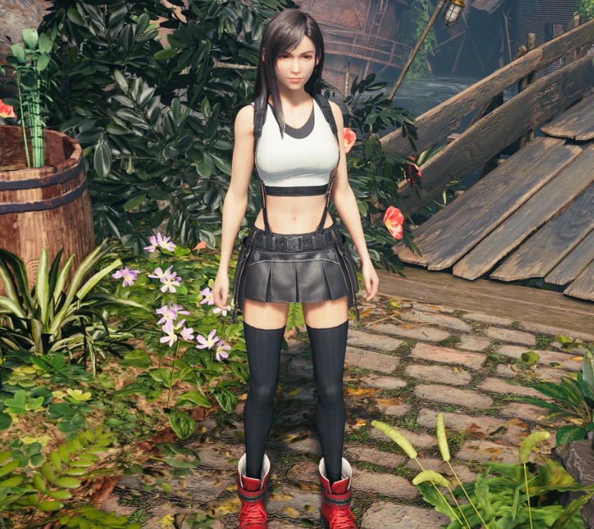 《最終幻想7：重制版》蒂法去除拳套武器MOD