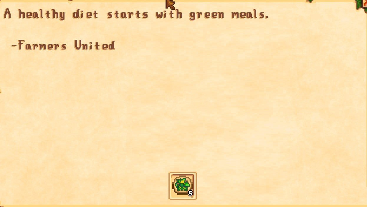 《星露谷物語》開局藥品和食物MOD