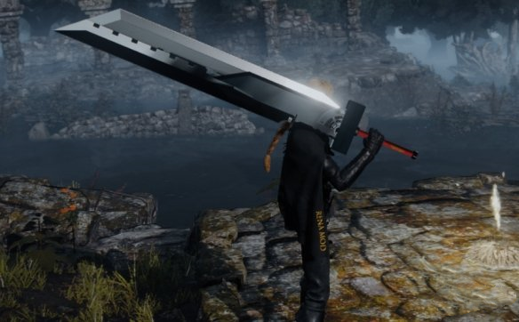 《艾爾登法環》最終幻想7克勞德大劍取代原版大劍MOD