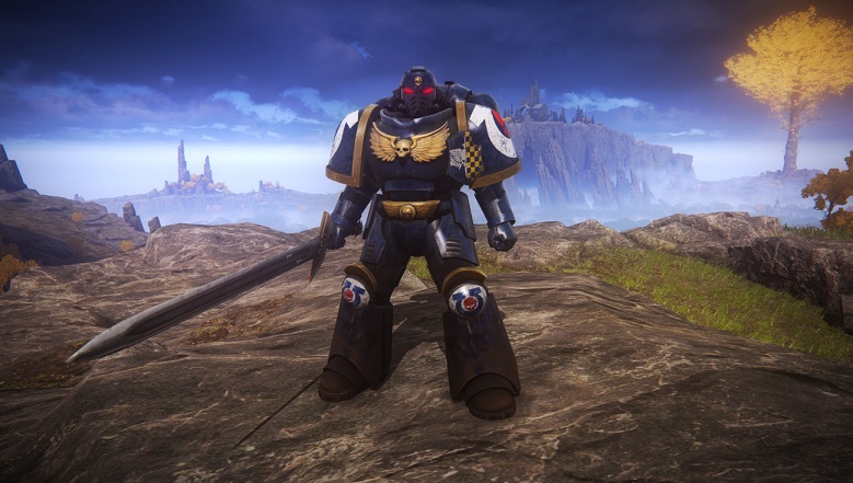 《艾爾登法環》戰錘40K原鑄星際戰甲替換火焰主教套MOD