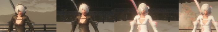 《只狼：影逝二度》2B黑白旗袍替換狼MOD