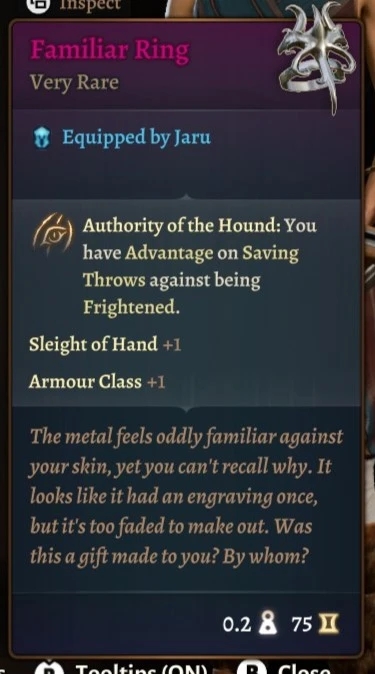 《博德之門3》奇怪熟悉的戒指MOD