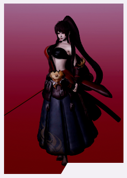 《AI少女》黑色抹胸長裙英氣女劍士MOD