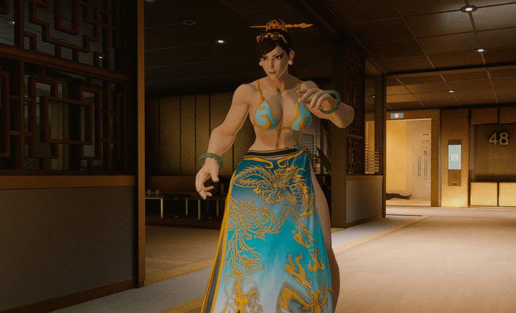 《師父》女性外觀街霸5性感比基尼春麗v1.2MOD