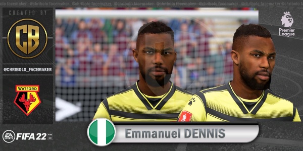 《FIFA 22》埃曼紐爾·丹尼斯臉型補丁