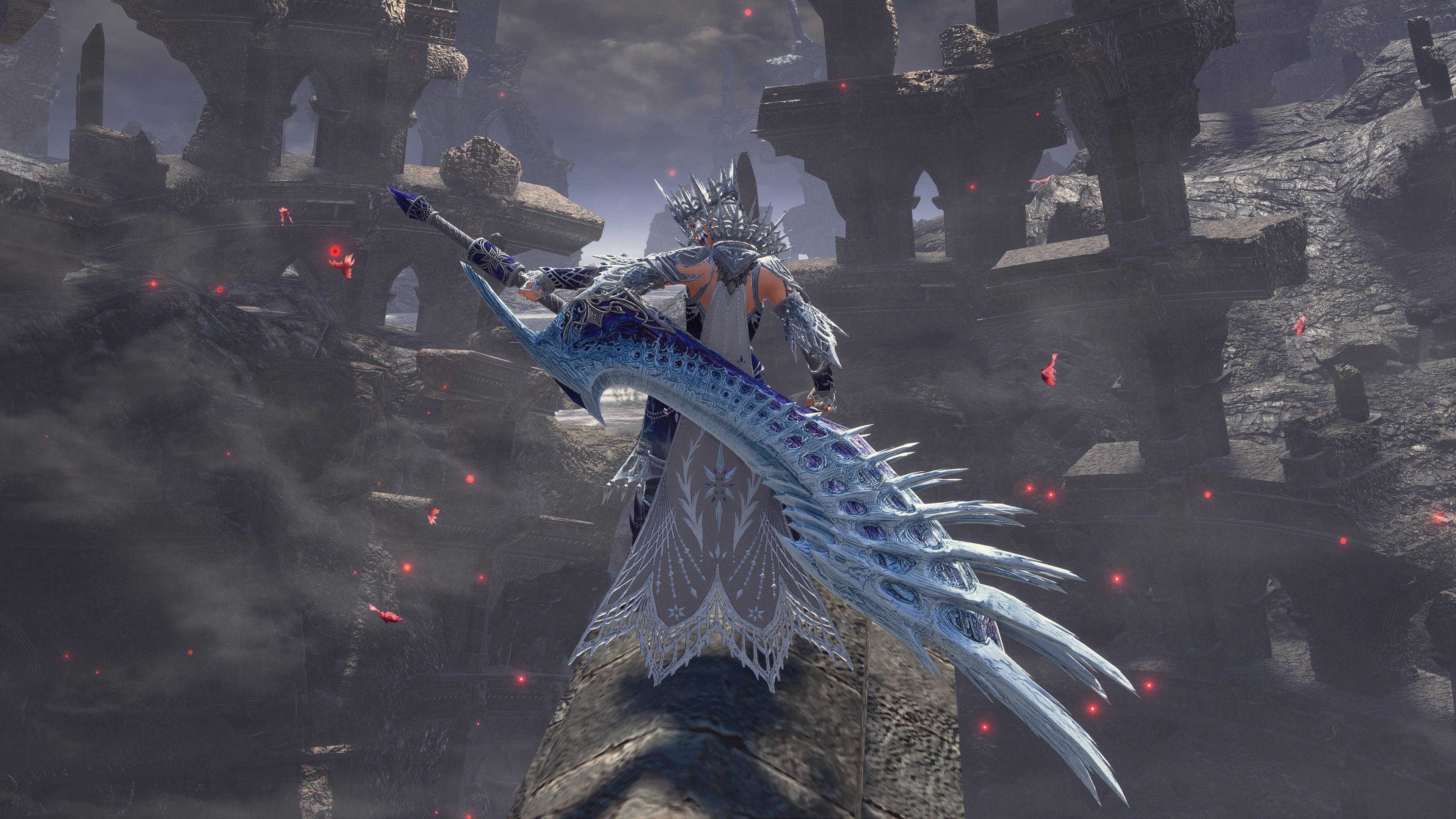 《怪物獵人：崛起》世界冰咒龍大劍MOD