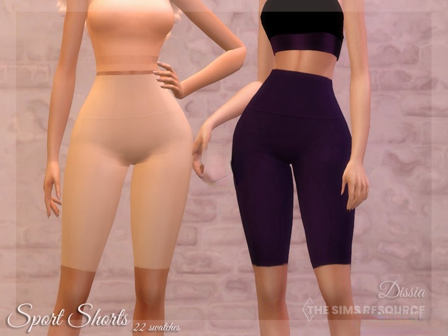 《模擬人生4》女性緊身運動短褲MOD