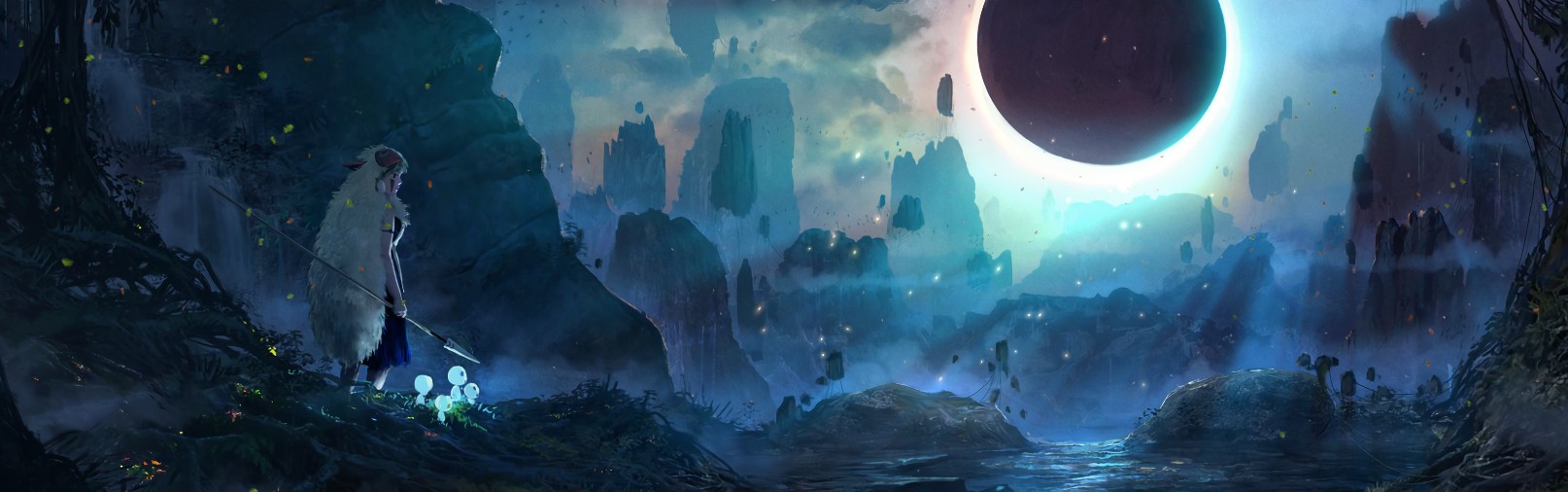 《Wallpaper Engine》幽靈公主超寬屏動(dòng)態(tài)壁紙