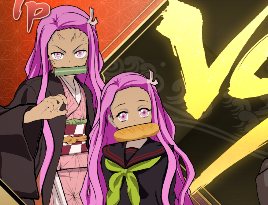 《鬼滅之刃：火神血風譚》女主角禰豆子紫發黑皮MOD