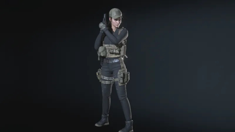 《生化危機3：重制版》吉爾使命召喚戰區服裝MOD