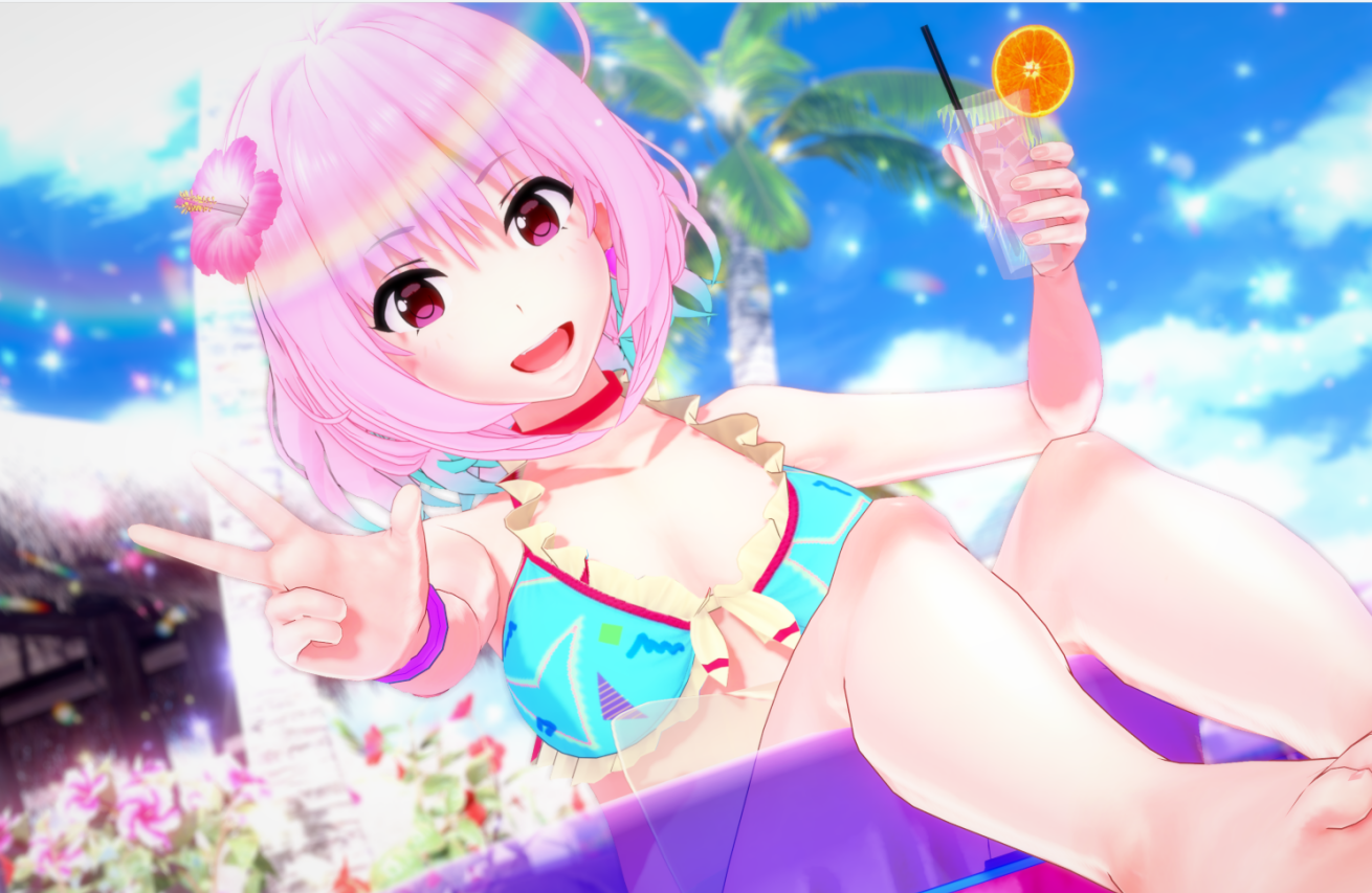 《戀活Sunshine》偶像大師粉毛美少女夢見璃亞夢MOD