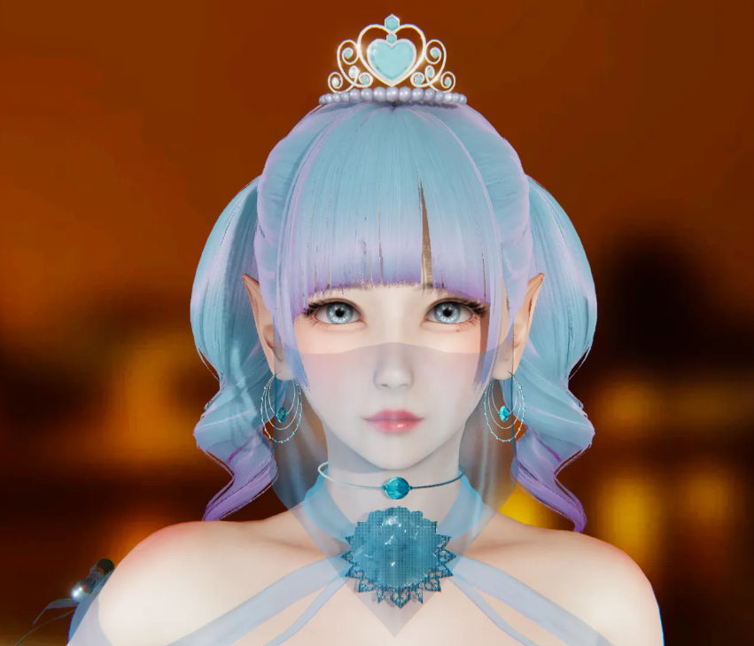 《AI少女》藍(lán)發(fā)小精靈MOD