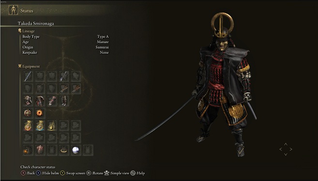 《艾爾登法環》只狼葦名武士甲胄替換蘆葦之地套裝MOD