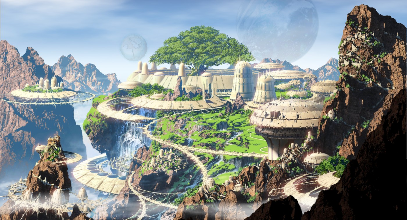《Wallpaper Engine》夢幻科技島動態壁紙