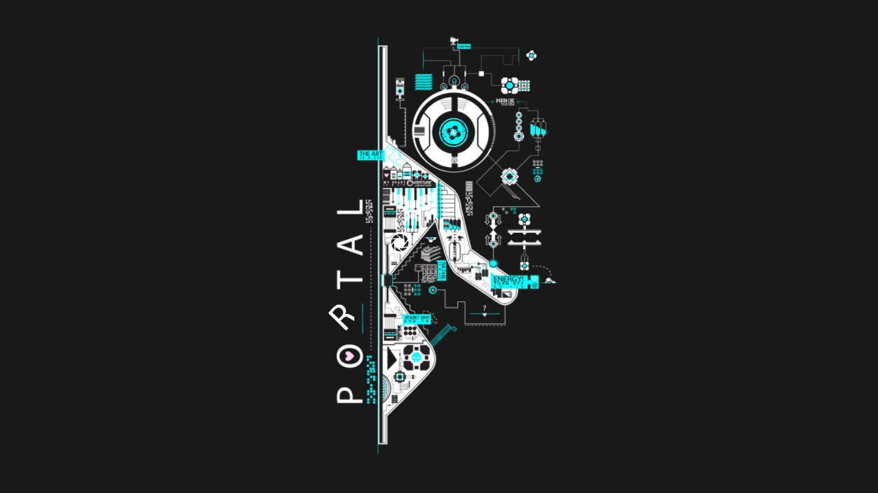 《Wallpaper Engine》傳送門線路D小人動態壁紙