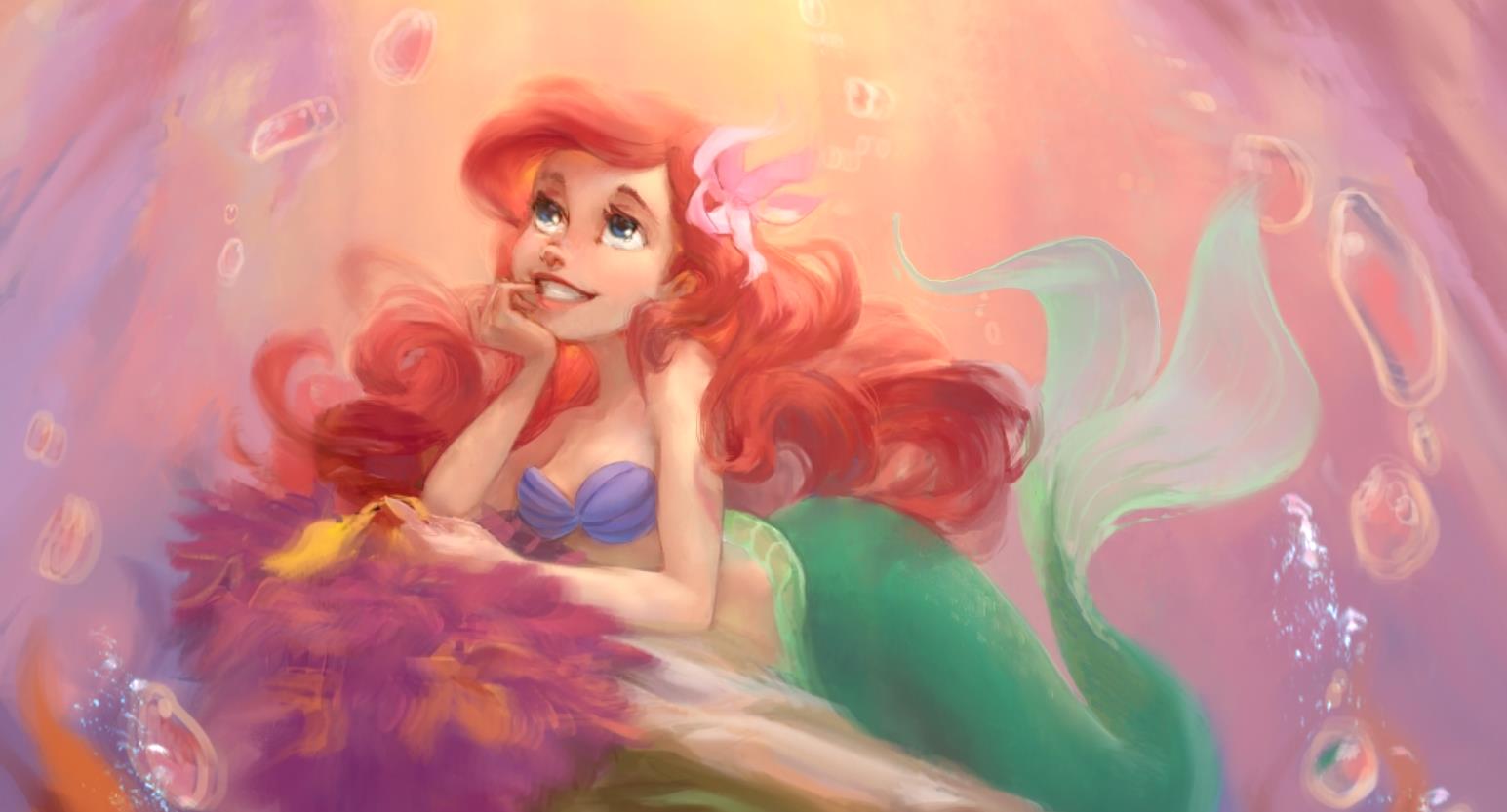 《Wallpaper Engine》小美人魚愛麗兒精美繪圖動態壁紙