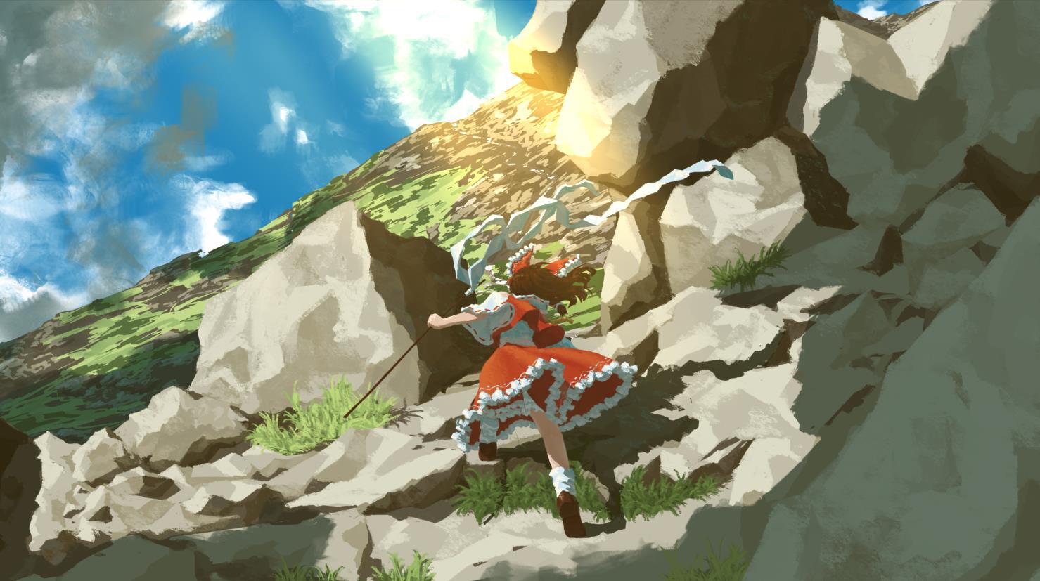 《Wallpaper Engine》東方登山的靈夢(mèng)繪圖動(dòng)態(tài)壁紙