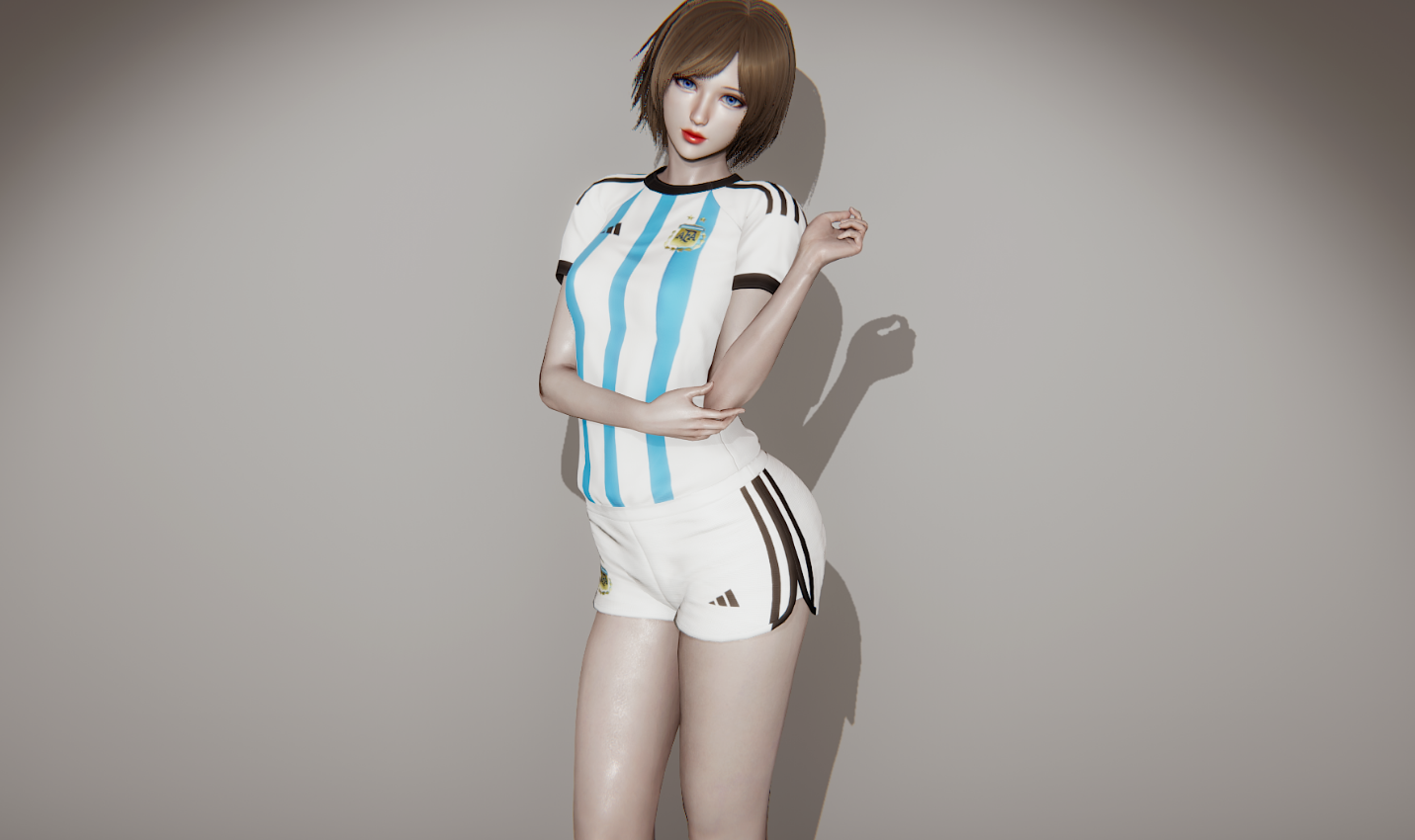 《AI少女》2022世界杯阿根廷球衣MOD
