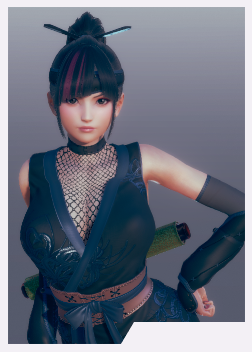 《AI少女》黑色馬尾辮古裝女忍者MOD