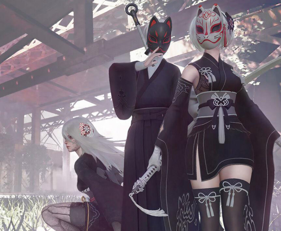 《尼爾：機械紀元》2BA2小姐姐絕美日風和服MOD