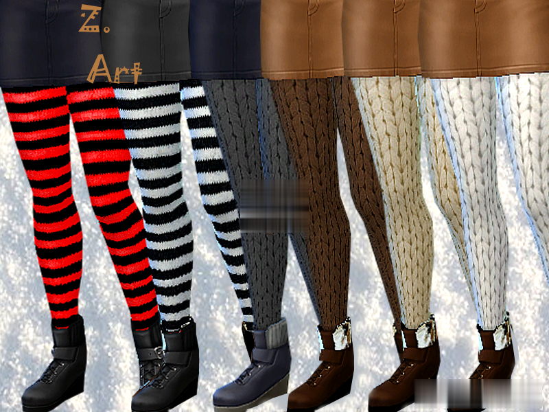 《模擬人生4》女性的羊毛緊身褲MOD