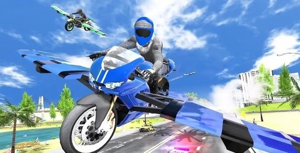 飛行摩托車模擬器無限金幣版